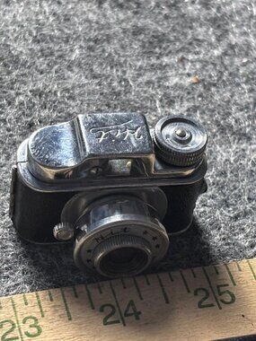 Vintage HIT Miniature Spy Camera with Leather Case